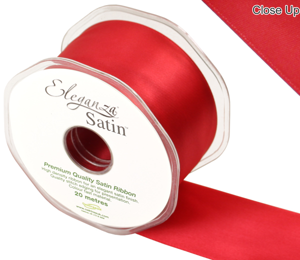 Double Faced Satin Ribbon - Red